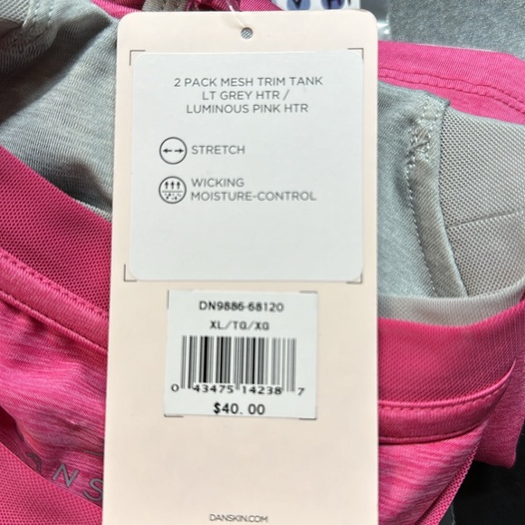 NWT Danskin 2-Pack Women’s Crop Tank Top Active Workout XL - Picture 14 of 14